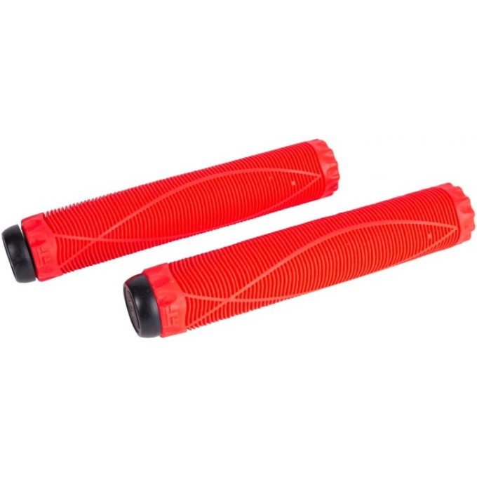 Набор TECH TEAM грипсы 2шт с барендами Fish, 170mm,на трюковой самокат 294354 red NN010319